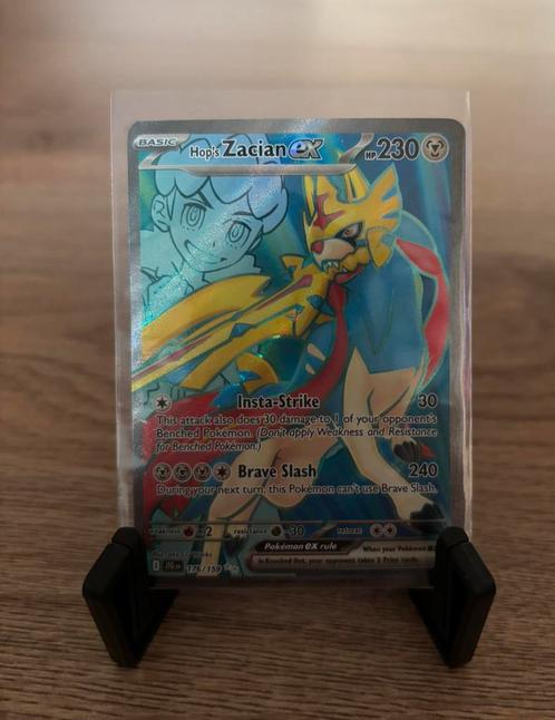 Hop’s Zacian ex #176 (Ultra Rare, Journey Together), Hobby en Vrije tijd, Verzamelkaartspellen | Pokémon, Zo goed als nieuw, Losse kaart