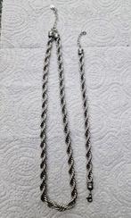 Ketting en armband stainless steel, Ophalen of Verzenden, Zilver, Overige materialen