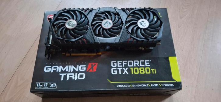 MSI gaming x trio 1080 ti, Computers en Software, Videokaarten, Gebruikt, Nvidia, PCI-Express 3.0, GDDR6, Ophalen of Verzenden