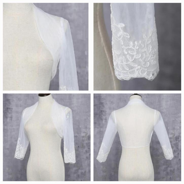 jasje voor bruidsjurk maat S ivoor, Kleding | Dames, Trouwkleding en Trouwaccessoires, Zo goed als nieuw, Trouwjurk, Wit, Ophalen of Verzenden