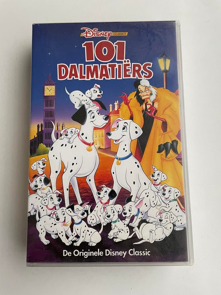 Disney 101 Dalmatiers VHS, Alle leeftijden, Ophalen of Verzenden, Zo goed als nieuw