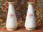 Mooi stel antieke Crown Devon vazen uit Engeland 23 cm. 1900, Antiek en Kunst, Antiek | Vazen, Ophalen of Verzenden
