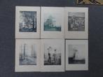 6 heliogravures, landschappen, eind 19e eeuw, naar werken, Antiek en Kunst, Verzenden