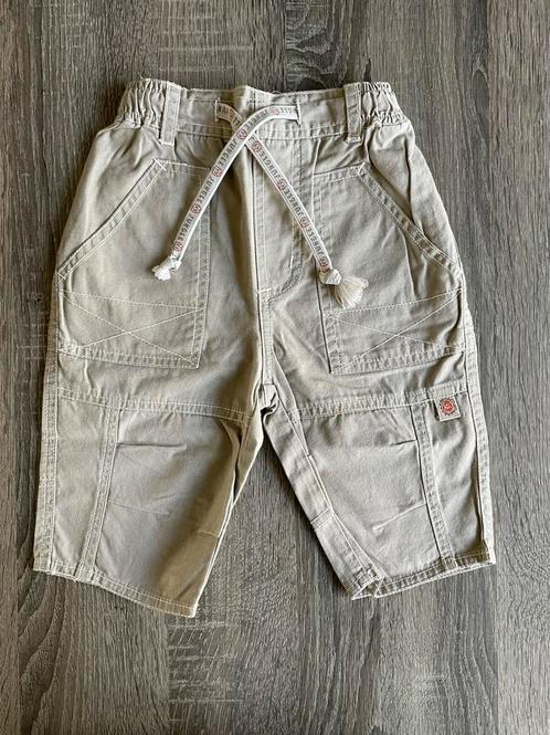Baby mt 74 - lange zomer broek - beige / kaki - 100% katoen, Kinderen en Baby's, Babykleding | Maat 74, Zo goed als nieuw, Jongetje