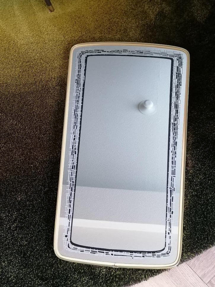 vintage rockabilly spiegel in conische vorm igst 80x51 cm, Antiek en Kunst, Antiek | Spiegels, Minder dan 50 cm, Minder dan 100 cm