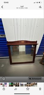 Mooie spiegel met houten omlijsting, Gebruikt, 100 tot 150 cm, Ophalen of Verzenden, Rechthoekig