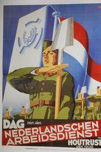 Affiche 'Dag van den Nederlandse Arbeidsdienst' (1994), Verzamelen, Militaria | Tweede Wereldoorlog, Nederland, Foto of Poster