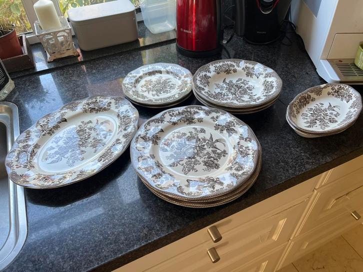 Wedgwood Asiatic Pheasants Servies, Antiek en Kunst, Antiek | Servies los, Ophalen