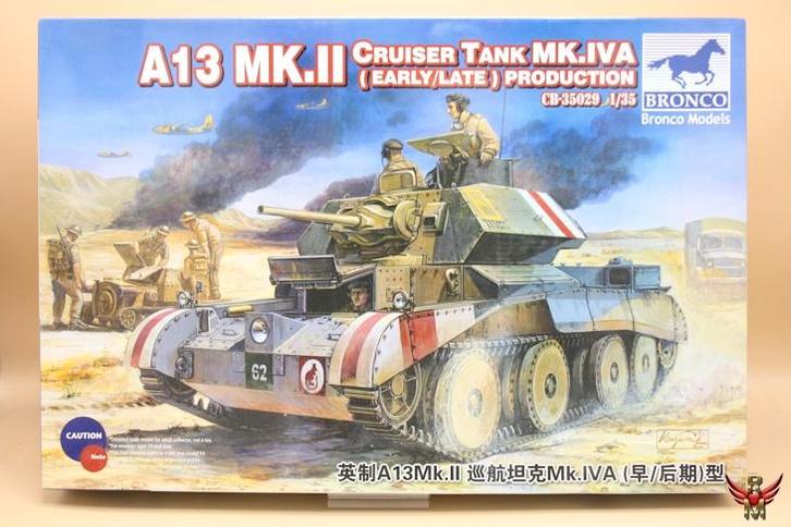 ROWASP | Bronco Models 1/35 A13 Mk II Cruiser Tank Mk IVA, Hobby en Vrije tijd, Modelbouw | Auto's en Voertuigen, Nieuw, Tank