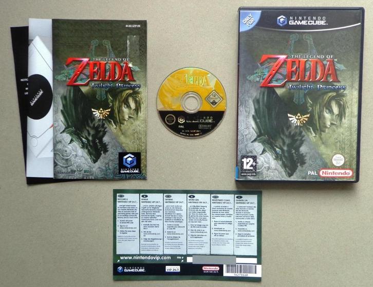 Zelda Twilight Princess + VIP voor de Nintendo GameCube, Spelcomputers en Games, Games | Nintendo GameCube, Zo goed als nieuw