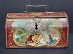 Antiek Decoratieve Blikken Doos, voor 1900., Ophalen of Verzenden