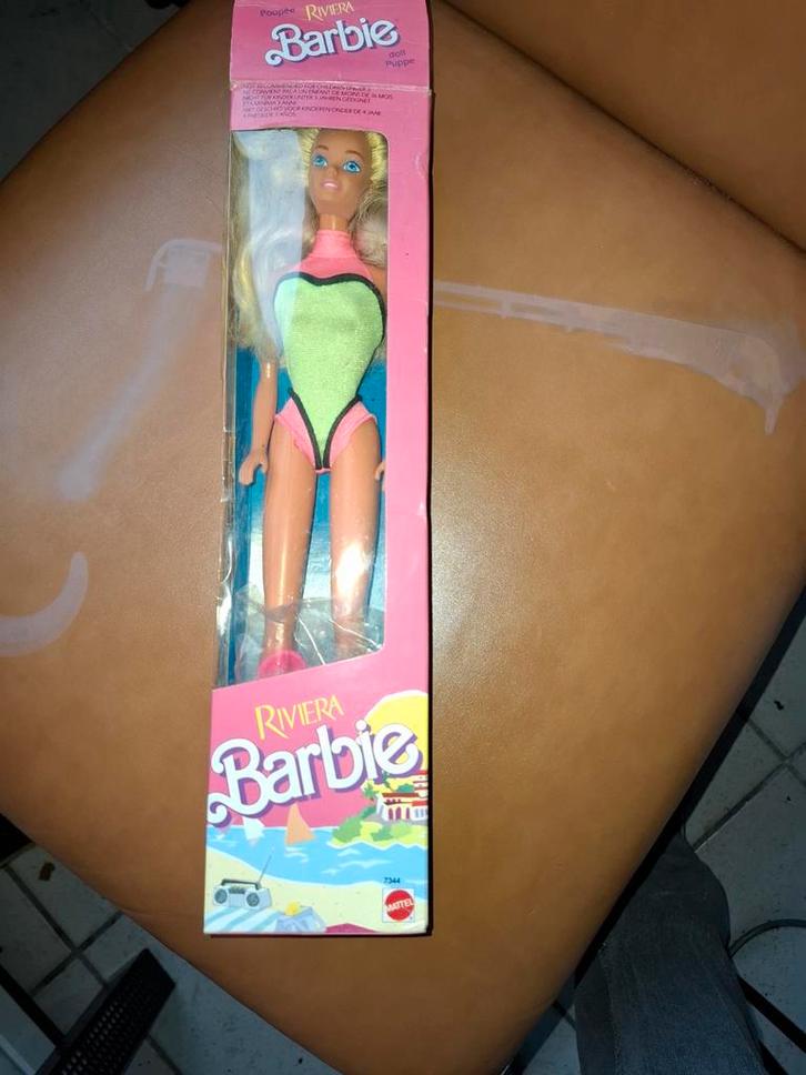 Vintage Riviera Barbie Pop in Doos, Kinderen en Baby's, Speelgoed | Poppen, Zo goed als nieuw, Barbie, Ophalen