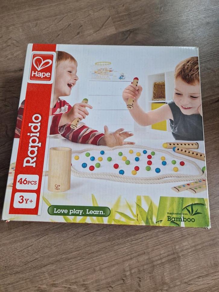 Hape Rapido spel - Compleet!, Kinderen en Baby's, Speelgoed | Educatief en Creatief, Zo goed als nieuw, Knutselen, Ontdekken, Ophalen