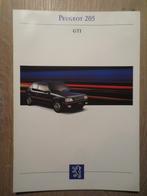 Autofolder Peugeot 205 GTI. Folder is nieuw., Ophalen of Verzenden, Nieuw, Peugeot