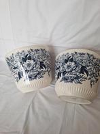 2 bloempotten petrus regout Maastricht, Antiek en Kunst, Antiek | Keramiek en Aardewerk, Ophalen of Verzenden