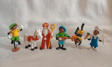 Sinterklaas met Ozosnel en zwarte Pietjes Blokker (set 2) beschikbaar voor biedingen