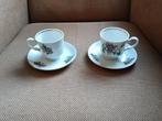 Vintage Kopjes en Schotels met Bloemen, Huis en Inrichting, Keuken | Servies, Ophalen of Verzenden, Zo goed als nieuw, Overige stijlen