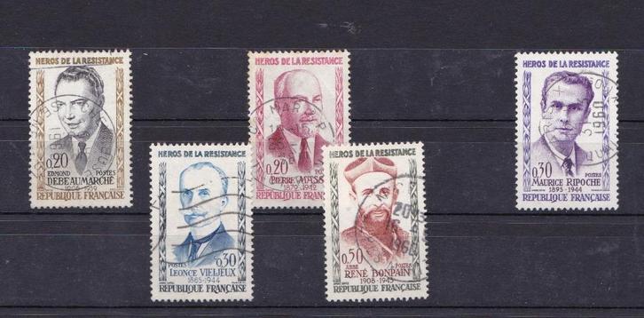 Frankrijk 1959 Yvert 1248-1252 serie compleet gestempeld, Postzegels en Munten, Postzegels | Europa | Frankrijk, Gestempeld, Ophalen of Verzenden