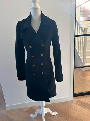 Mango Suit winterjas mantel trendscoat Jas Zwart Maat S beschikbaar voor biedingen