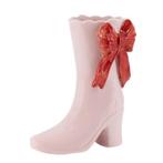 Aardewerk vaas laars met strik, Overige kleuren, Nieuw, Ophalen of Verzenden, Kwastjeoverkastje@gmail.com