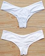 Scrunch cheeky bikini string wit S 32 34, Nieuw, Bikini, Ophalen of Verzenden, Wit