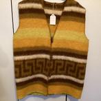 Mouwloze wollen dekenjas, bodywarmer, maat m/l, Kleding | Dames, Bodywarmers, Ophalen of Verzenden, Nieuw, Bruin