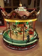 Kerstdorp carrousel miniatuur, Ophalen of Verzenden, Gebruikt