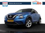 Nissan Juke 1.0 DIG-T TEKNA AUTOMAAT ECC/ADAPTIVE.CRUISE/NAV, Automaat, Metallic lak, Blauw, Leder en Stof