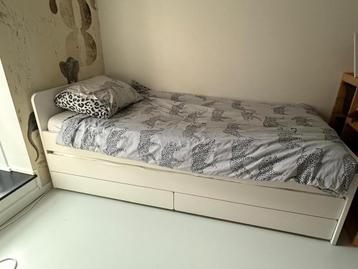 IKEA Slakt Bedframe met Onderbed en Opbergers - afbeelding 3