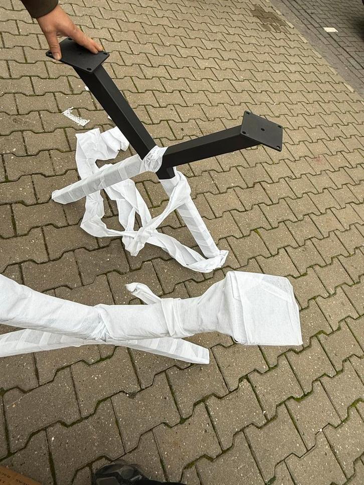 X Stalen Tafelpoten - Nieuw in Verpakking, Huis en Inrichting, Tafels | Eettafels, Nieuw, 50 tot 100 cm, Minder dan 50 cm, Overige vormen