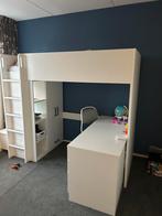 SMASTAD hoogslaper met bureau en kast ikea, Ophalen, Zo goed als nieuw, Hoogslaper