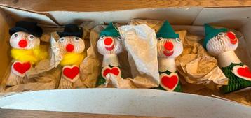5 kerst honey comb popjes, made in Japan,oud,brocante, retro beschikbaar voor biedingen