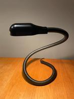 Isao Hosoe stijl snake lamp - zwart Space Age serpent design, Ophalen of Verzenden, Zo goed als nieuw, Vintage midcentury seventies eighties Space Age design