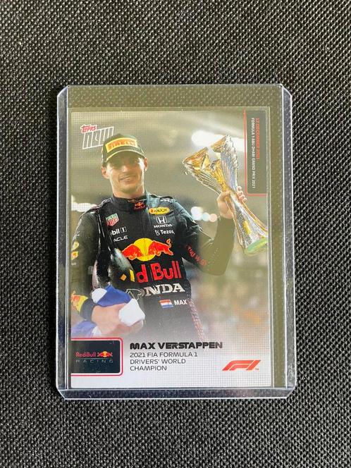 Max Verstappen Topps Now kaartje voor eerste wereldtitel, Hobby en Vrije tijd, Stickers en Plaatjes, Zo goed als nieuw, Plaatje