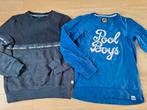 2 leuke blauwe truien mt 134: WE en mt 140: Z8!, Kinderen en Baby's, Kinderkleding | Maat 134, Jongen, Trui of Vest, Gebruikt