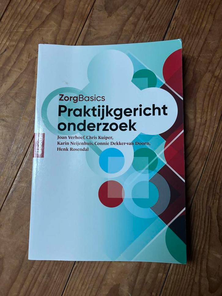 Boom - ZorgBasics: Praktijkgericht Onderzoek - Joan Verhoef, Boeken, Studieboeken en Cursussen, Zo goed als nieuw, HBO, Gamma