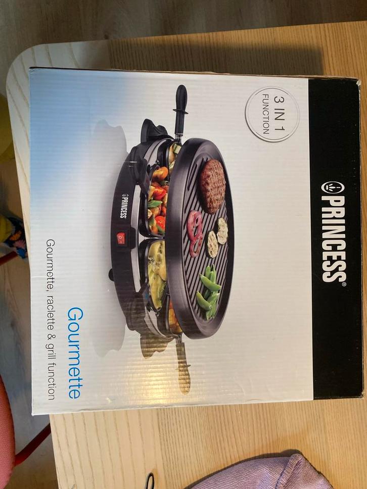 Princess Gourmetstel - Zo goed als nieuw!, Witgoed en Apparatuur, Grillplaten, Zo goed als nieuw, Tafelgrill, Ophalen of Verzenden