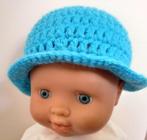 Babypop kleertjes hoedje aqua blauw, Nieuw, Babypop, Verzenden