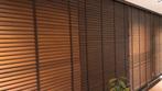 Houten jaloezie, Tuin en Terras, Ophalen, 1 tot 2 meter, Minder dan 3 meter, Zo goed als nieuw