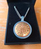 Nieuw - tinnen magical talisman met ketting - circle of life, Ophalen of Verzenden, Nieuw, Zilver, Overige materialen