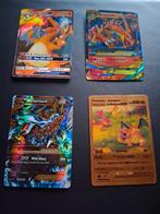 Pokemon cards charizard v, gx , ex (ultra rare), Ophalen of Verzenden, Zo goed als nieuw, Meerdere kaarten, Foil