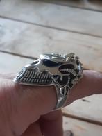 heren biker ringen zilver  turquase 925, Sieraden, Tassen en Uiterlijk, Ringen, 20 of groter, Heer, Ophalen of Verzenden, Zo goed als nieuw