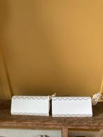 2x vintage metalen wand bedlampjes, Huis en Inrichting, Lampen | Wandlampen, Ophalen of Verzenden, Gebruikt, Metaal