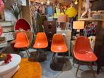 4 stuks Herman Miller eames kuipstoelen fiber vintage, Antiek en Kunst, Ophalen of Verzenden