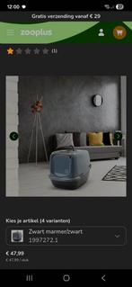 Nieuw in doos zwarte kattenbak xl, Dieren en Toebehoren, Kattenbakken, Ophalen of Verzenden, Nieuw, Gesloten