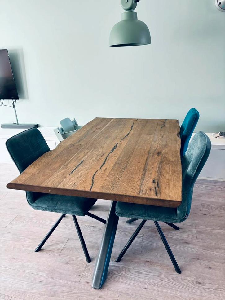 Mooie eettafel van Henders & Hazel, Huis en Inrichting, Tafels | Eettafels, Zo goed als nieuw, 50 tot 100 cm, 150 tot 200 cm, Vijf personen of meer