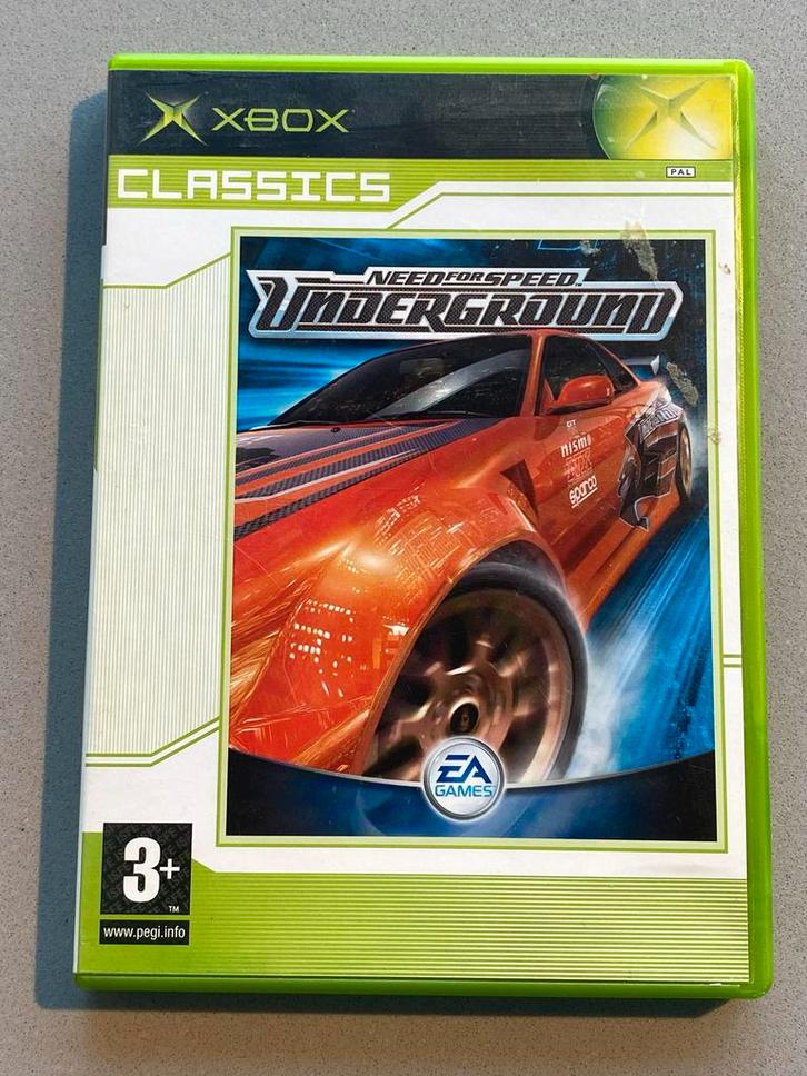 Need for Speed Underground - Xbox Classics, Spelcomputers en Games, Games | Xbox Original, Gebruikt, Racen en Vliegen, 1 speler