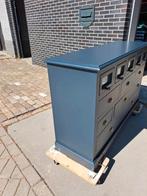 Grenen grijze ladekast 13 lades refurbished, RoDeKo Volendam, R.kooij65@gmail.com, 100 tot 150 cm, 5 laden of meer