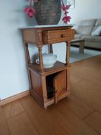 Antiek eiken nacht kastje 40x40 cm 80 cm hoog, Antiek en Kunst, Antiek | Meubels | Kasten, Ophalen
