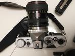 Analoge Olympus OM1 met Tokina 28-70 en diverse fotospul, Audio, Tv en Foto, Fotocamera's Analoog, Ophalen of Verzenden, Gebruikt